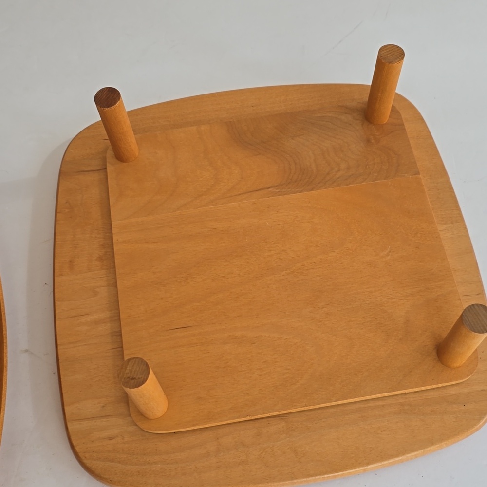 Longaberger Vintage Cake Pie Woven Basket Fabric Plastic Liner Wood Stand Cover - Picture 13 of 17